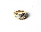 Lady's Diamond, 18K Yellow Gold Band Style Ring