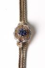 Lady's Rolex Precision, 18K Yellow Gold, Diamond, Sapphire Cover Wristwatch