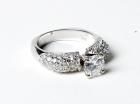 Lady's Diamond, 18K White Gold Ring