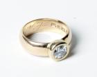 Lady's Diamond, 20K Yellow Gold Band Style Ring