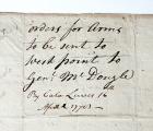 Lewis, Morgan - An Order to Ship Arms to West Point Re The Great Chain - 2