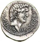 WITHDRAWN - Marc Antony and Lucius Antony. AR Denarius struck by the moving mint in Asia Minor, 41 BC. VF