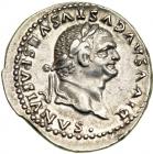 Vespasian, AD 69-79. AR Denarius minted posthumously at Rome by Titus, AD 80-81. EF