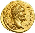 Septimius Severus, AD 193-211. Gold Aureus (7.26 g) minted at Rome, AD 193-194. EF