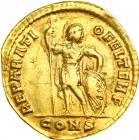 Procopius, AD 365-366. Gold Solidus (3.99 g) minted at Constantinople. VF - 2