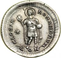 Honorius, AD 393-423. AR Light Miliarense (4.21 g) minted at Constantinople, c. AD 408-420. EF - 2