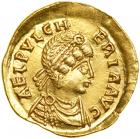 Aelia Pulcheria, sister of Theodosius II, AD 402-450. Gold Tremissis (1.44 g) minted at Constantinople, c. AD 416. MS