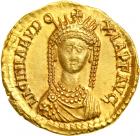 Licinia Eudoxia, wife of Valentinian III, AD 425-455. Gold Solidus (4.47 g) minted at Rome, c. AD 440-455. EF