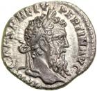 Pertinax, AD 193. AR Denarius minted at Rome, AD 193. AEF