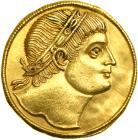 Constantine I, the Great, AD 307-337. Gold Medallion of 1½ solidi (6.29 g) minted at Siscia, AD 326-327. EF