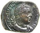 Valerian I, AD 253-260. AE Sestertius minted at Rome, c. 256-257. VF