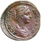 Crispina, wife of Commodus, AD 177-192. AE Sestertius minted at Rome. VF