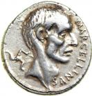 P. Cornelius Lentulus Marcellinus, moneyer. AR Denarius minted at Rome, 50 BC. VF