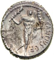 C. Antius C.f. Restio, moneyer. AR Serrated Denarius minted at Rome, 47 BC. EF - 2