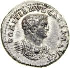 Domitian, AD 81-96. AR Denarius minted at Ephesus as Caesar by Vespasian, c. AD 71. EF