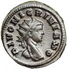 Nigrinian, son of Carinus, AD 283-285. AE Antoninianus minted posthumously at Rome. EF