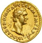 Domitian, AD 81-96. Gold Aureus (7.46 g) minted at Rome, AD 86. VF