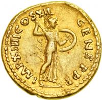 Domitian, AD 81-96. Gold Aureus (7.46 g) minted at Rome, AD 86. VF - 2
