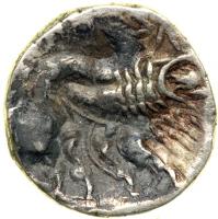 Celtic Coinage. Cisalpine Gaul. Lombard Plain. AR Light Drachm (2.47g), struck 2nd century BC. VF - 2