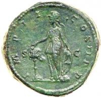 Roman Empire. Commodus as Co-Emperor, AD 177-180. AE Sestertius minted at Rome, AD 179. EF - 2