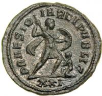 Roman Empire. Constantius I as Caesar, AD 293-305. Billon Antoninianus struck in Siscia(?), AD 293-294. EF - 2