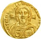 Justinian II, 685-695. Gold Solidus (4.22 g) minted at Constantinople. MS