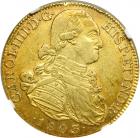 Colombia. 8 Escudos, 1803-NR JJ. NGC AU58