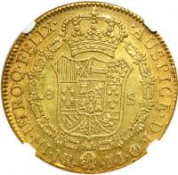 Colombia. 8 Escudos, 1803-NR JJ. NGC AU58 - 2