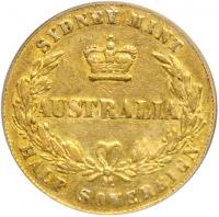 Australia. ½ Sovereign, 1865 (Sydney). PCGS VF35 - 2