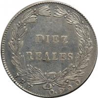 Colombia. 10 Reales, 1847. EF - 2