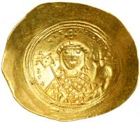 Constantine IX, 1042-1055. Gold Histamenon Nomisma (4.37 g) minted at Constantinople. MS - 2