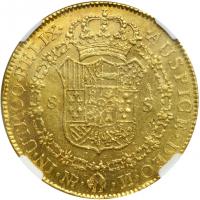 Colombia. 8 Escudos, 1776-NR JJ. NGC AU - 2