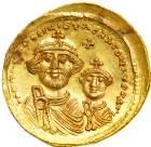 Heraclius, 610-641. Gold Solidus (4.50 g) minted at Constantinople. MS