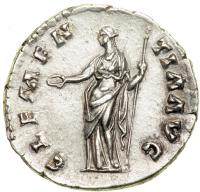 Antoninus Pius, AD 138-161. AR Denarius minted at Rome, AD 140-143. EF - 2