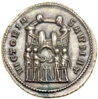 Maximianus, AD 286-305 (First Reign). AR Argenteus minted at Ticinum, c. AD 295. EF - 2