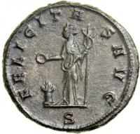 Florianus, AD 276. AE Antoninianus minted at Ticinum. EF - 2