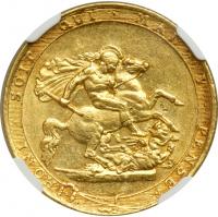 Great Britain. Sovereign, 1817. NGC AU55 - 2