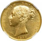 Great Britain. Sovereign, 1858. NGC MS62