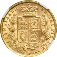 Great Britain. Sovereign, 1872. NGC MS61 - 2