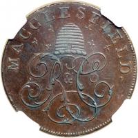 Great Britain-Cheshire. Halfpenny, 1789. NGC AU58 - 2