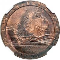 Great Britain-Lancashire. Halfpenny, 1794. NGC MS64 - 2