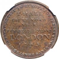 Great Britain-Middlesex. Penny, 1795. NGC MS63 - 2