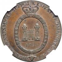 Great Britain-Suffolk. Halfpenny, 1795. NGC MS64 - 2