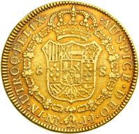 Colombia. 8 Escudos, 1791-NR JJ. NGC AU - 2