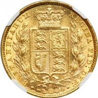 Australia. Sovereign, 1878-S. NGC AU58 - 2