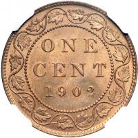 Canada. Cent, 1902. NGC MS65 - 2