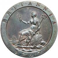 Great Britain. Penny, 1797. EF - 2