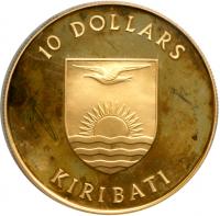 Kiribati. 10 Dollars, 1984. PCGS PF65 - 2