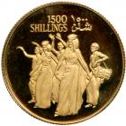 Somalia. 1500 Shillings, 1979. PF