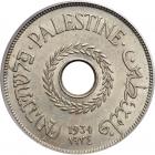 Palestine. 20 Mils, 1934. PCGS AU55